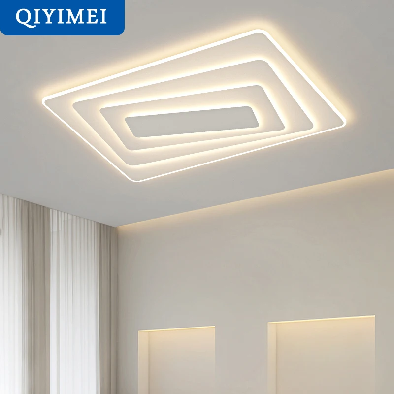

Modern Minimalist LED Chandelier Bedroom Living Room Indoor Lighting Dimmable Lamp Aluminium Luster Decor Round Drop Shipping