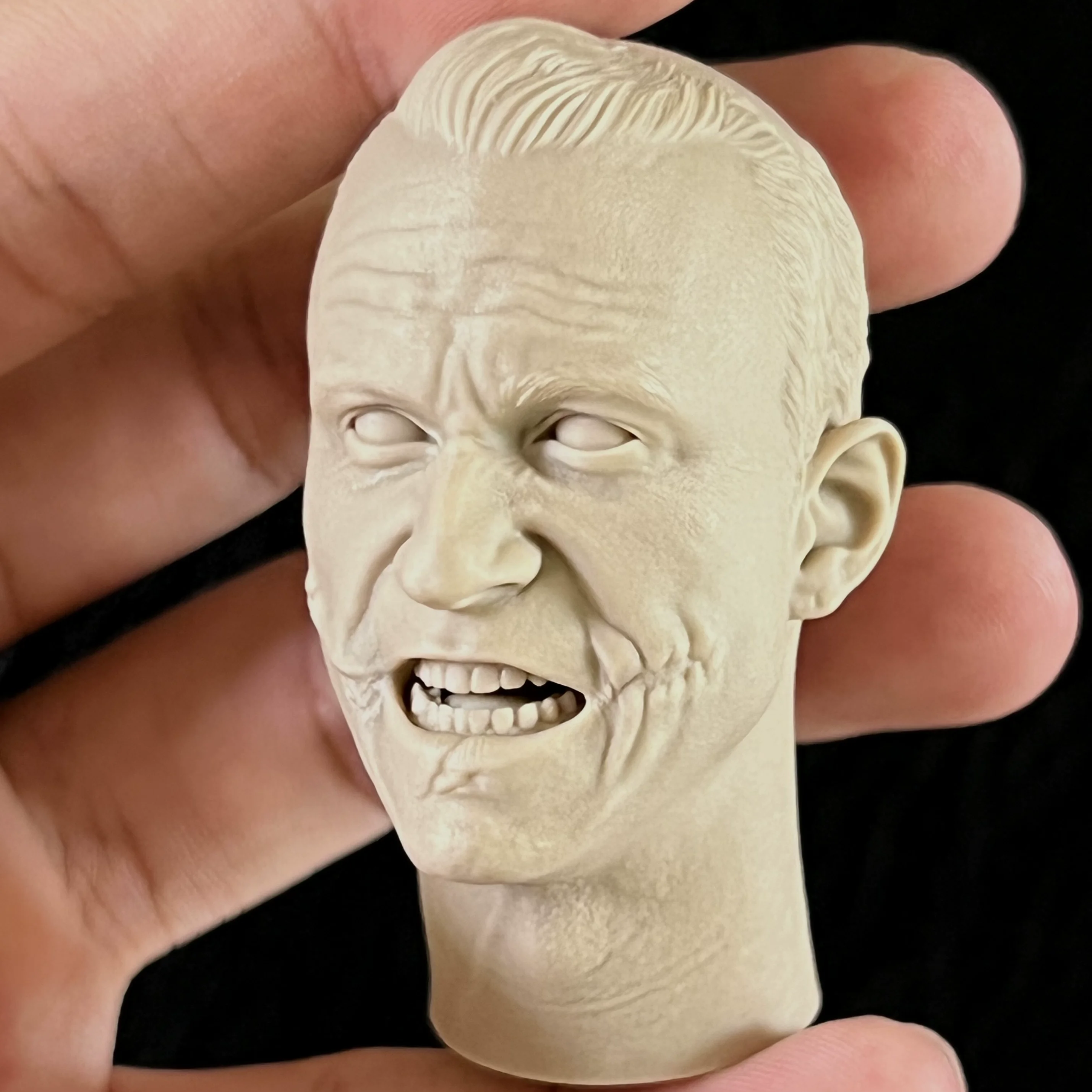 

Heath Ledger1/6 Scale Joker Male Head Carving Ferocious Expression 1.0 Unpainted Toys Model For 12" Action Figur Soldier