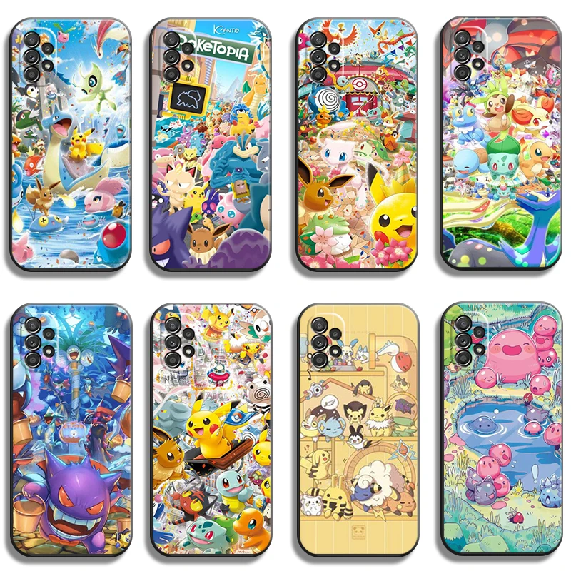 

Pokemon Pikachu Phone Cases For Samsung Galaxy A51 4G A51 5G A71 4G A71 5G A52 4G A52 5G A72 4G A72 5G Funda Carcasa Soft TPU