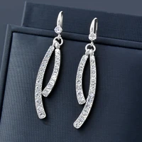 sinleery sparkling gold silver color tassel butterfly flowers earrings for women cubic zirconia pearls jewelry 2022 es414 ssk