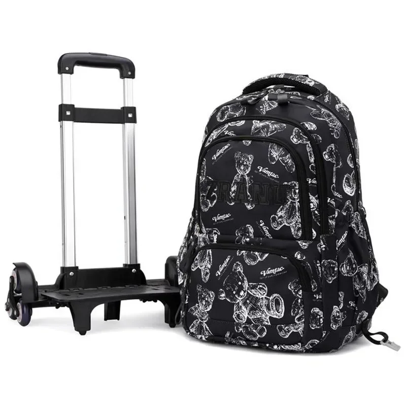 Школьный рюкзак на колесиках водонепроницаемые сумки для подростков книг