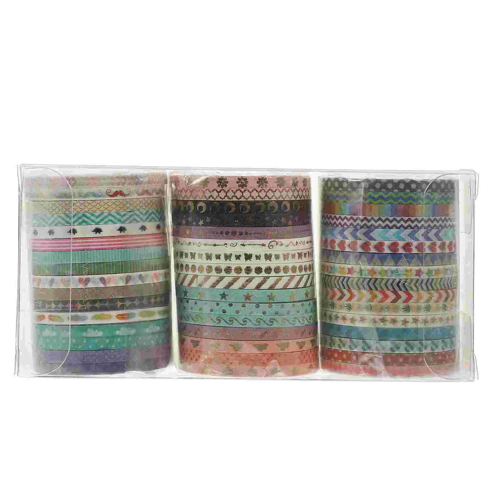 

48 Rolls DIY Paper Tapes Stationery Supplies Scrapbook Decorative Adhesive Craft Gift