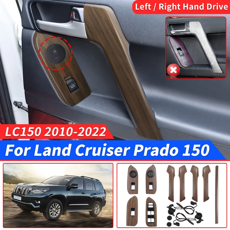 

Right and Left Rudder Wood Grain Handle Panel for Toyota Land Cruiser Prado 150 2010-2022 Lc150 Interior Decoration Accessories