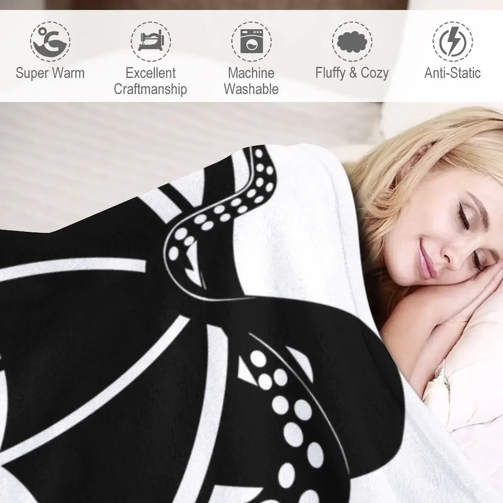 The Umbrella Academy - Number Six Ben (Black Variant) Декоративное одеяло рождественские подарки