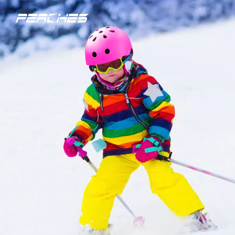 

Ski Helmet For Adults Men Women Snowboard Helmet Adjustable Skateboard Mountain Road Bicycle Safety Hat Cap Accessories