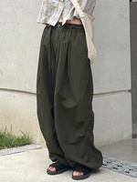 weiyao hippie baggy harem pants drawstring high waist streetwear cargos trousers women korean fashion harajuku joggers casual