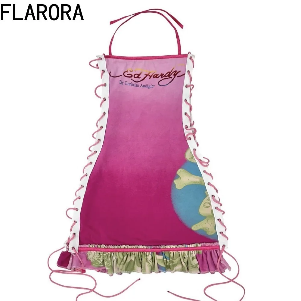 Женское мини-платье с принтом