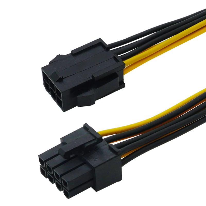 

1pcs NEW 18AWG PCI Express 6 pin to 8 pin Power Adapter Cable 6pin to 8pin PCIe cable