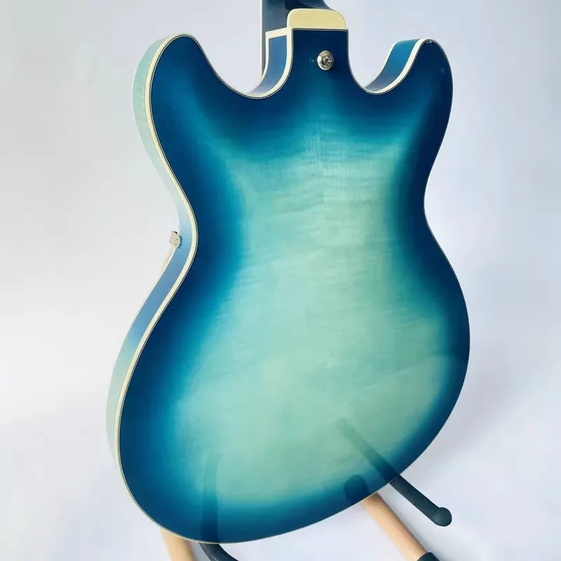 Подлинная и оригинальная IBANEZ AS153 полупустотелый корпус джазовая гитара с синим