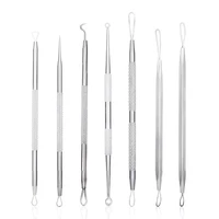 1pcs stainless steel acne removal needles acne blackhead remover tools spoon face skin care tool cleaner deep cleansing tools