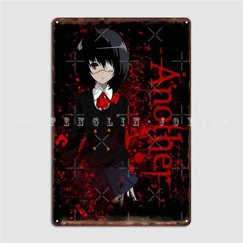 

Another Mei Misaki Poster Metal Plaque Club Bar Plaques Wall Pub Customize Tin Sign PosterWall Decoration