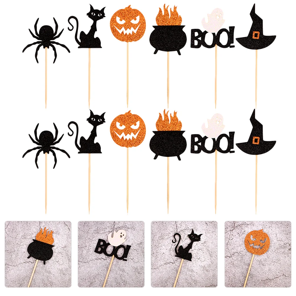 

Cupcake Toppers Topper Liners Cat Baby Shower Pumpkinpicks Decorations Toothpicks Cupcakes Cake