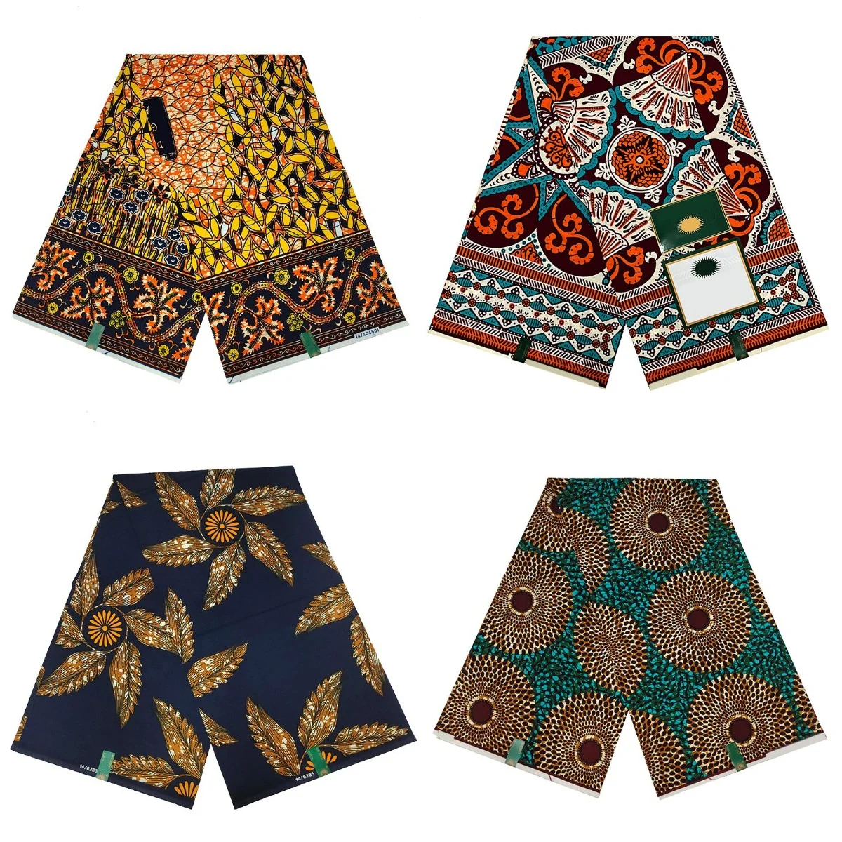 Новейшая нигерийская Анкара африканская восковая ткань с принтом настоящий