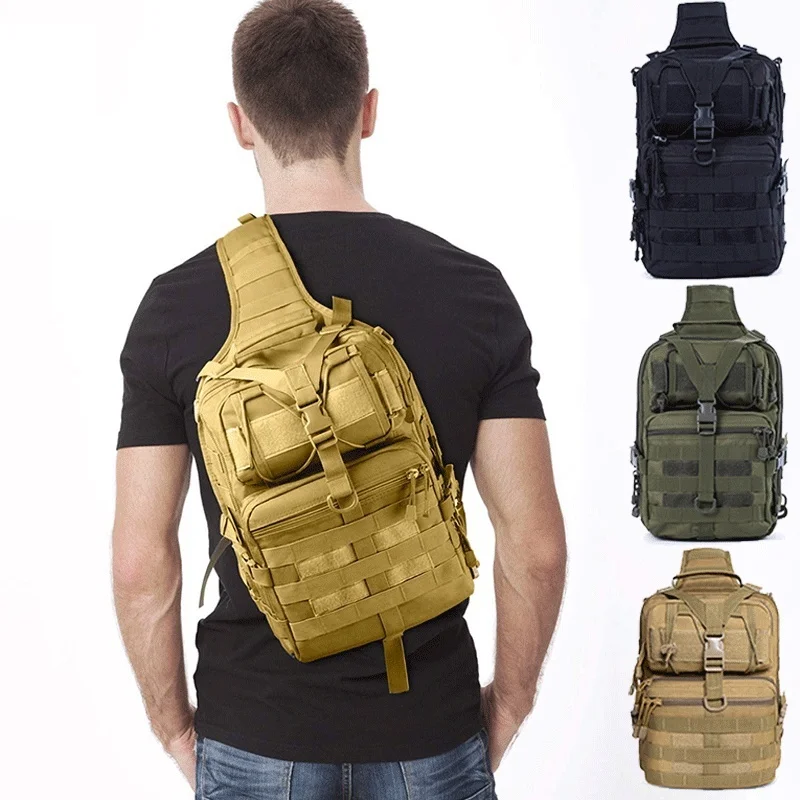 

Military Tactical Assault Pack Sling Backpacks Army Molle Waterproof Rucksack Bag for Outdoor Hiking Travelling Backpacks