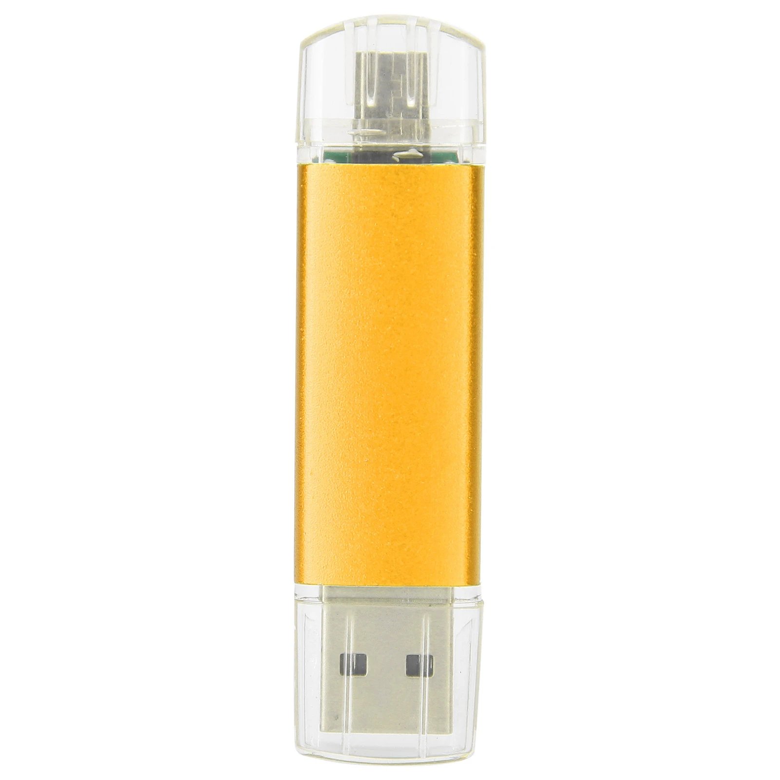 

2 in 1 USB Flash Drive OTG U Disk Store Photos Videos Music Files Memory Stick Golden8GB