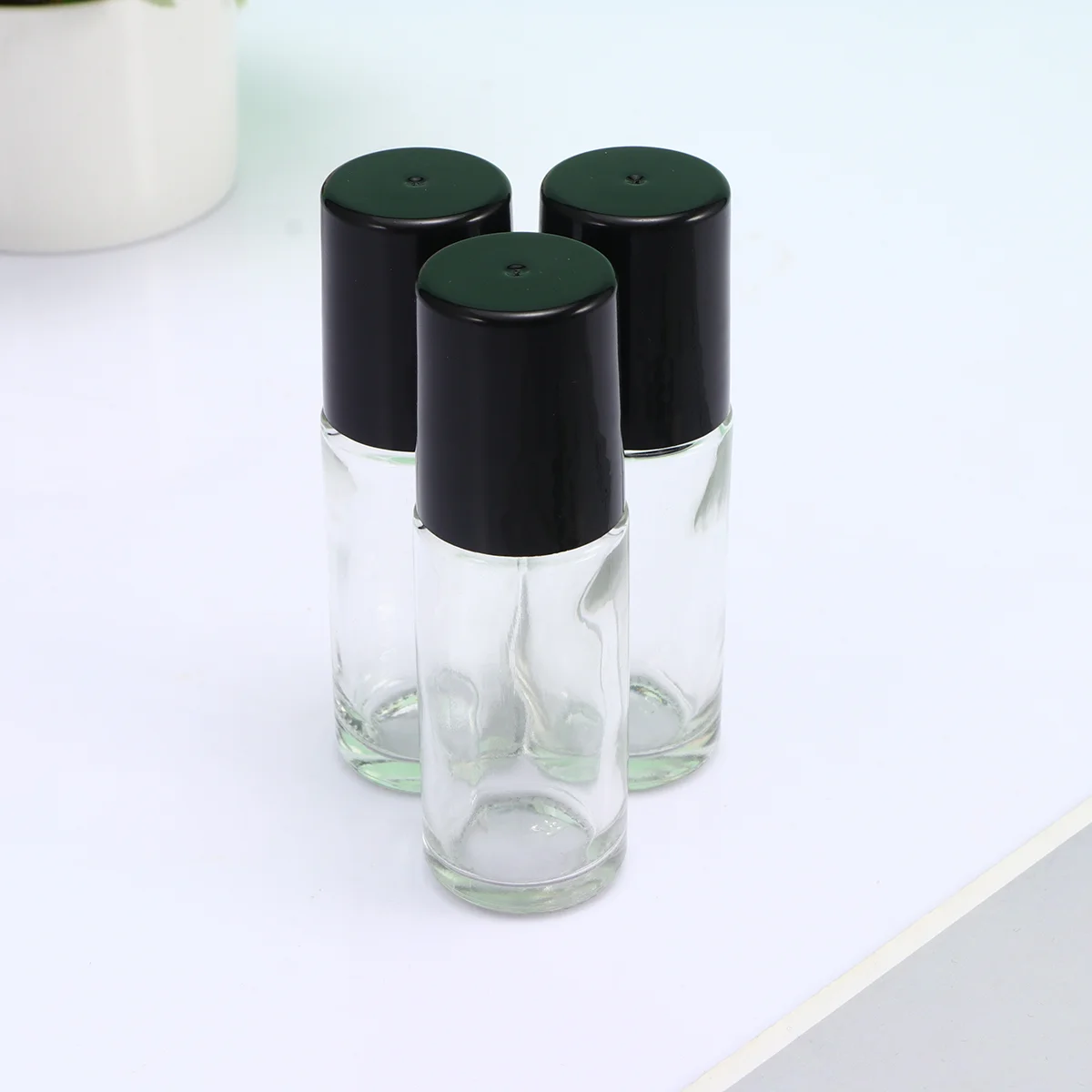 

Empty Essential Roll Roller Oil Perfume Oils Container Rollerball Refillable Vials Containers Sample Travel Tubes Lip Portable