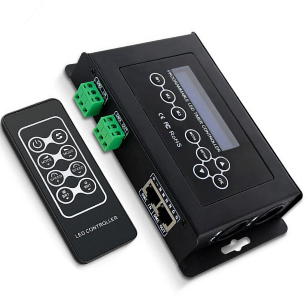 Digital Multiple X 512 master controller DMX512 signal Controller LCD Display+RF Wireless Remote DMX-DIY DIY |