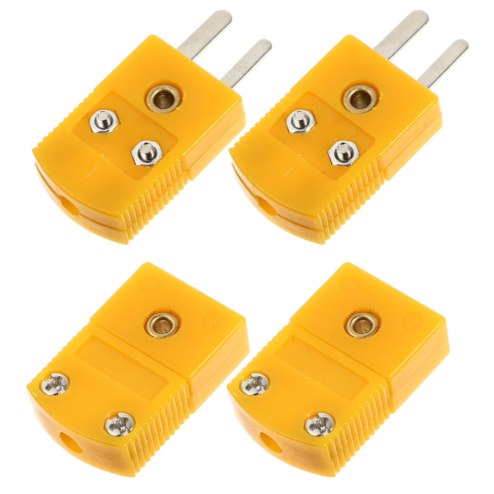 

4pcs K Type Thermocouple Wire Connector Mini Plug Wire Male and Female Plugs