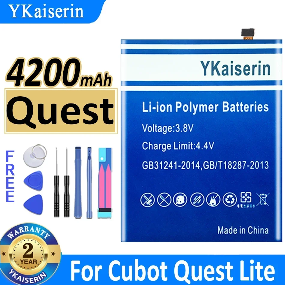 YKaiserin 4200 мАч аккумулятор для мобильного телефона Cubot Quest IP68 спортивный прочный