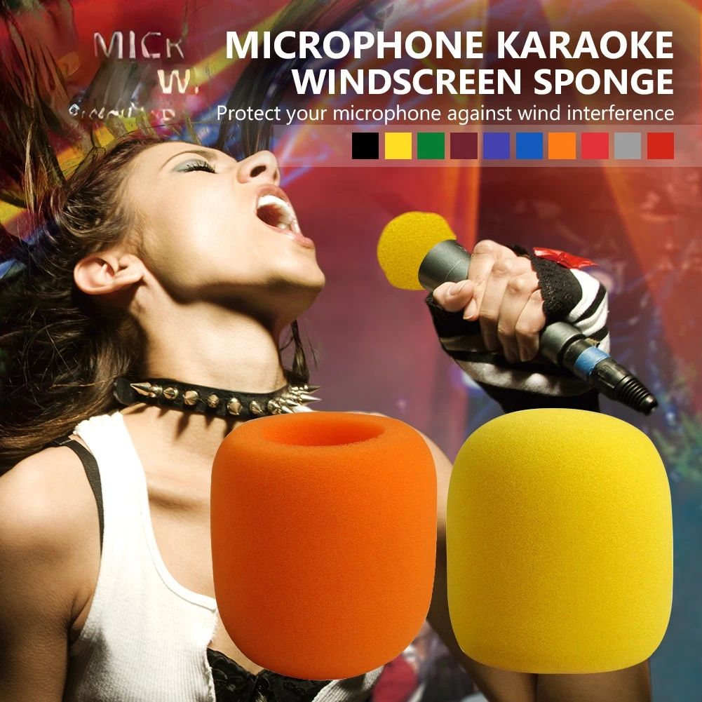 

Thickened Washable And Breathable Microphone Accessories Mic Foam Cover Handheld Karaoke Microphone Cover