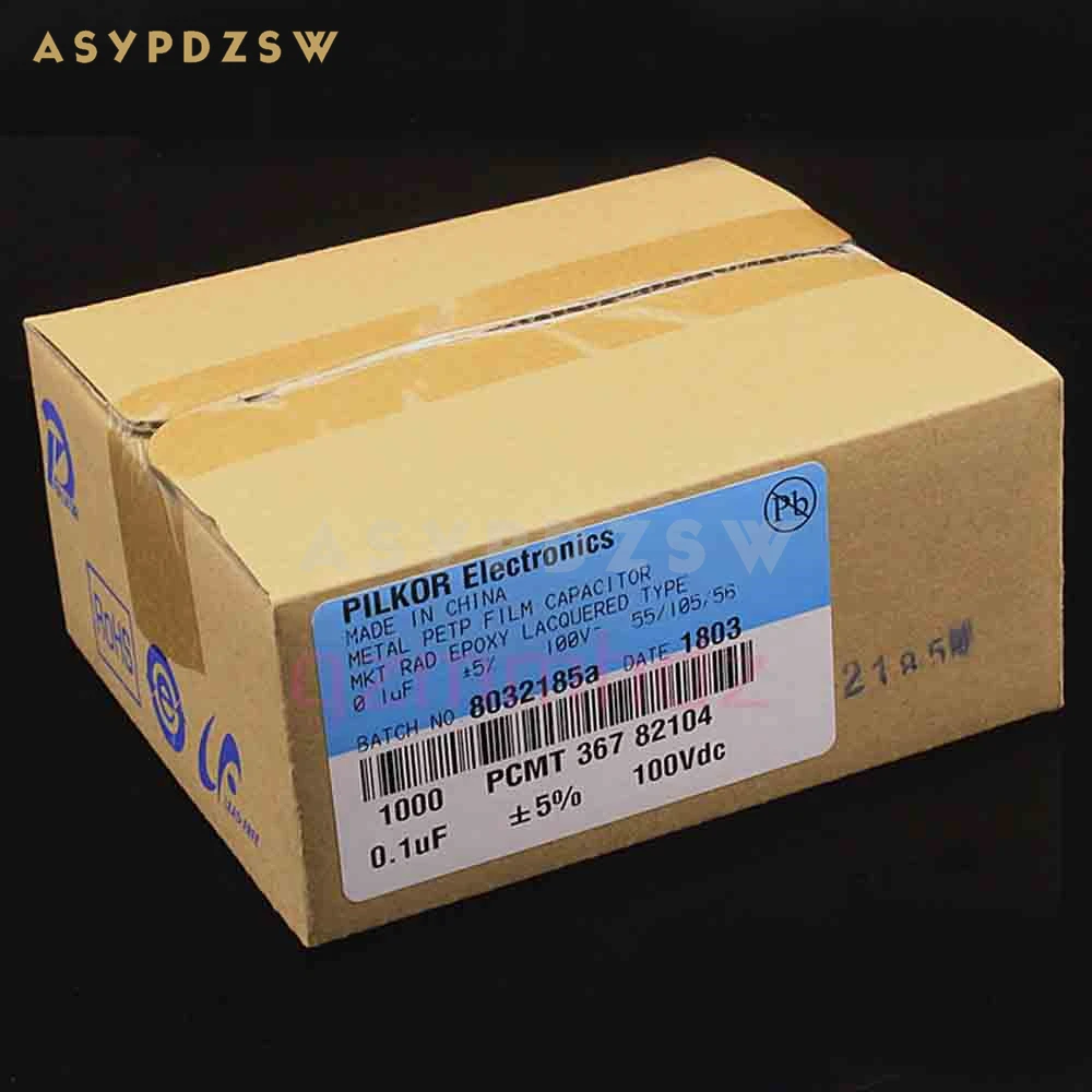 Полярный конденсатор PHI-PILKOR 0 1 мкФ 104 Дж 100 В 5%