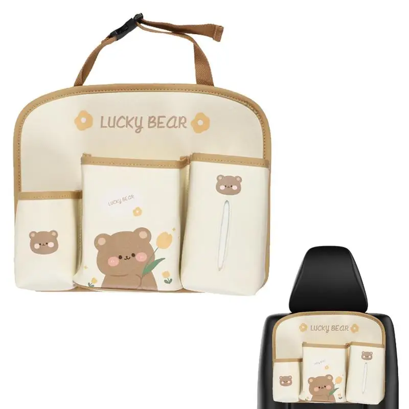 

Автомобильный Органайзер на заднее сиденье автомобильный Органайзер с милыми мультяшными карманами прочный и водонепроницаемый органайзер для хранения на заднее сиденье