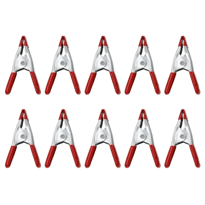 

10Pieces Metal A-shaped Clip 2 Inch Spring Clamps Woodworking Grip Powerful Tools Fixed Clamps Home Crafts Repair Tool