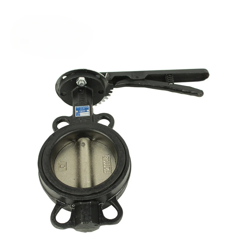 Ручной Клапан-Бабочка типа вафли DN50 DN65 DN80DN100 чугунный клапан-бабочка ручной