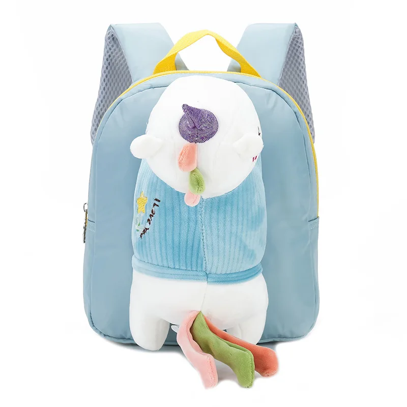 Student Mini Backpack Girls Small Bag Cute Cartoon Children's Backpacks Detachable Plush Bags Kindergarten School Bags for Kids