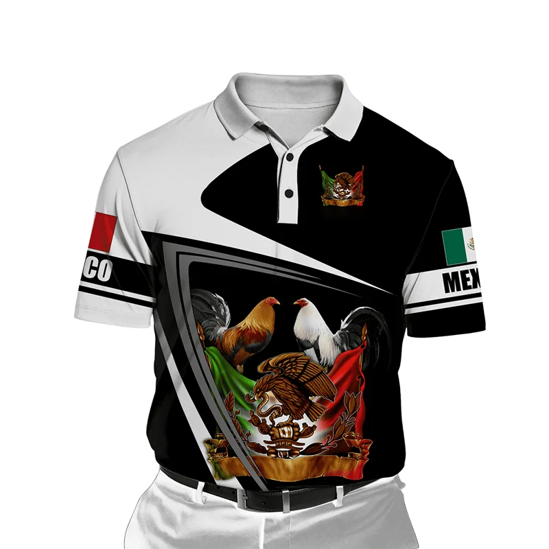 

Rooster Graphic 3D Printed Men's Polo Shirt For Men Summer Tops Tees Short Sleeve Fashion Casual Oversized Polo Shirts Outwork