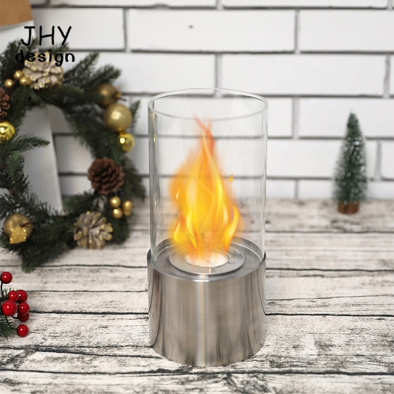 Настольный огонь Чаша Горшок для дома и улицы портативный Камин стекло чистая