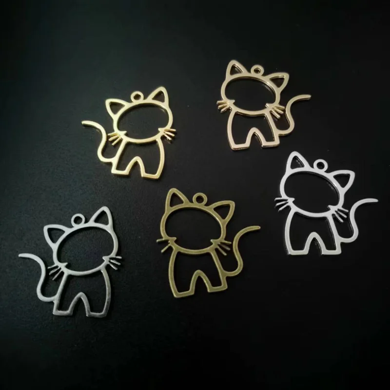 Новое поступление, 15 шт., 27x26 мм, аксессуары для ювелирных изделий из цинкового сплава, 5 цветов в наличии