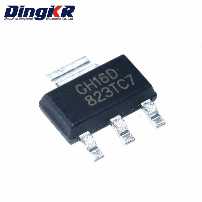 10 шт., 1117-3,3/Φ 17-33 SOT223, низкое падение, линейное регулирование (LDO)