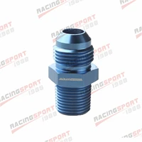 adlerspeed an8 8an to 38 npt straight adapter fuel oil pipe fitting aluminum blue
