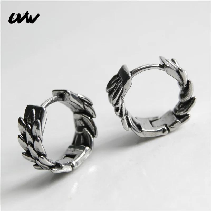 

Круглые серьги UVW620 в стиле ретро/панк/рок для мужчин, кольца из нержавеющей стали 316L, модные ювелирные украшения, крутые, 2 шт.