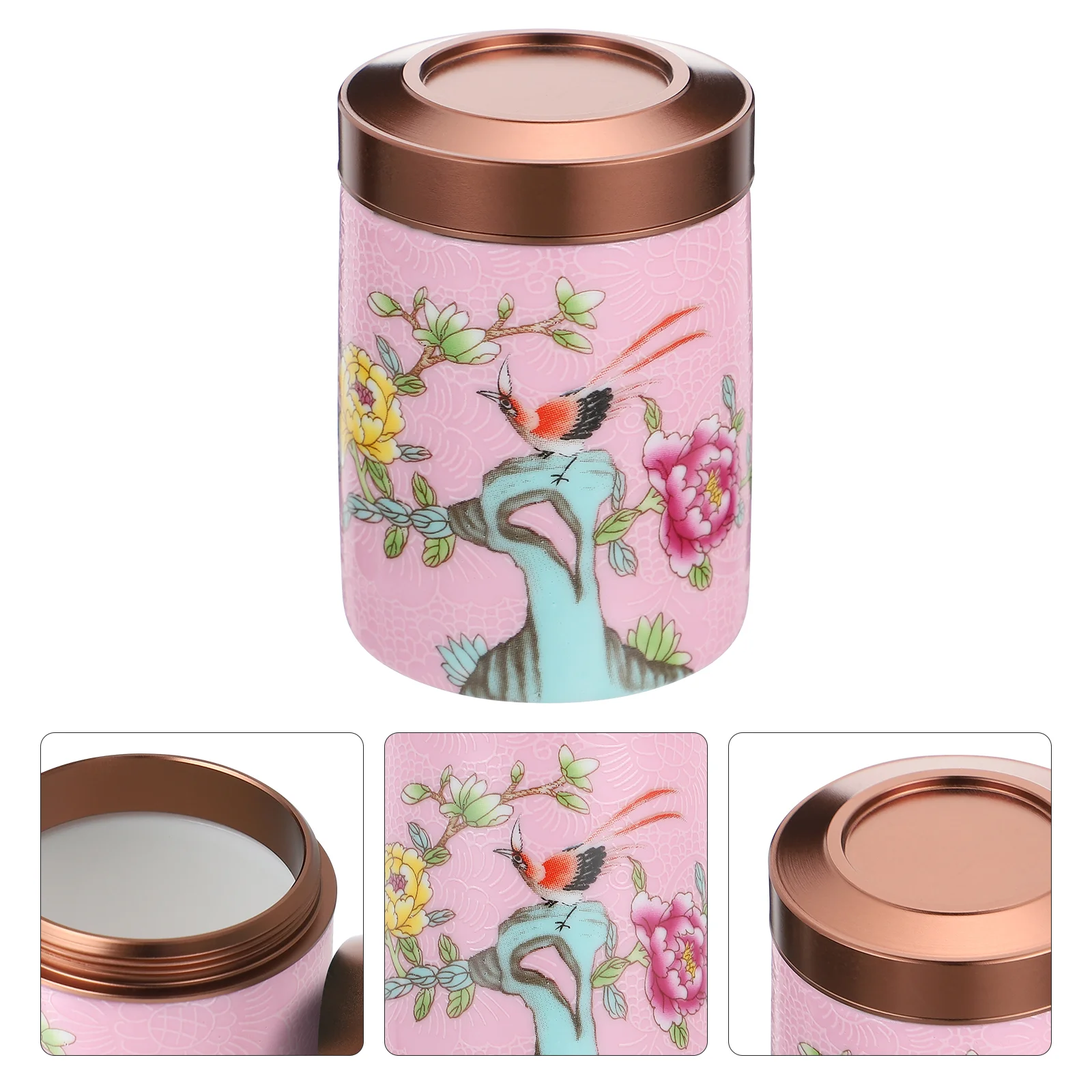 

Jar Tea Canisterstorage Mini Portable Candy Coffeecontainer Sugar Travel Lids Sealed Pudding Tin Porcelain Jam Jars Yogurtcan