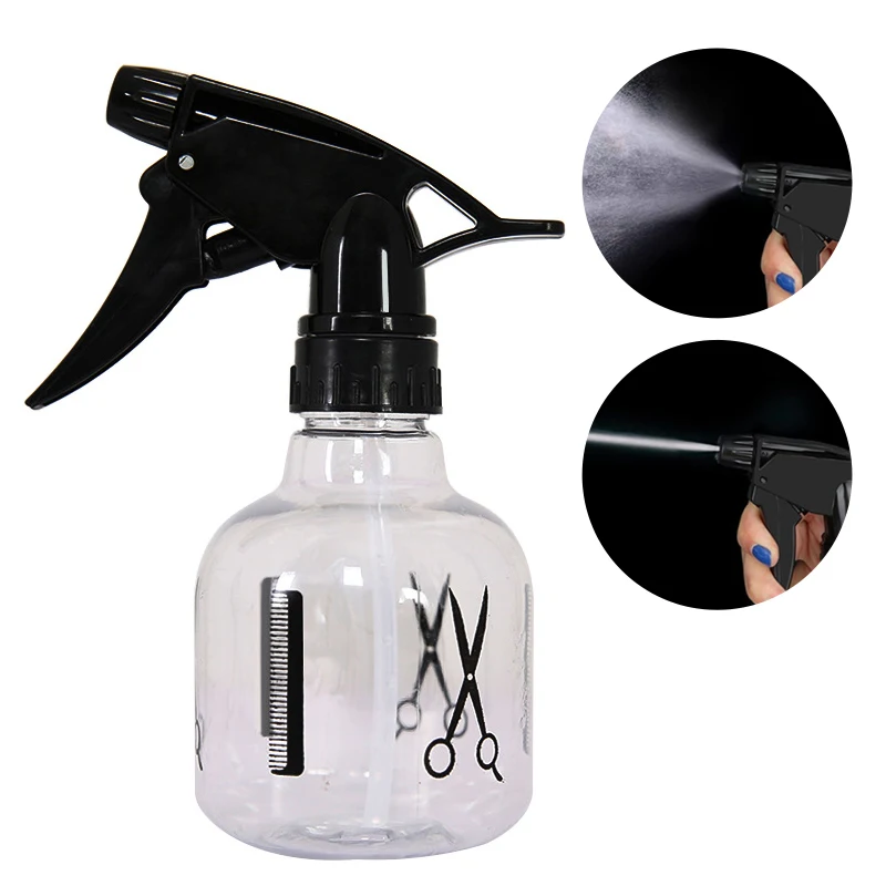 

250ml Hairdressing Spray Bottle Transparent Make-up Style Portable Plastic Spray Bottles Water Sprayer Salon Barber Hair Tools