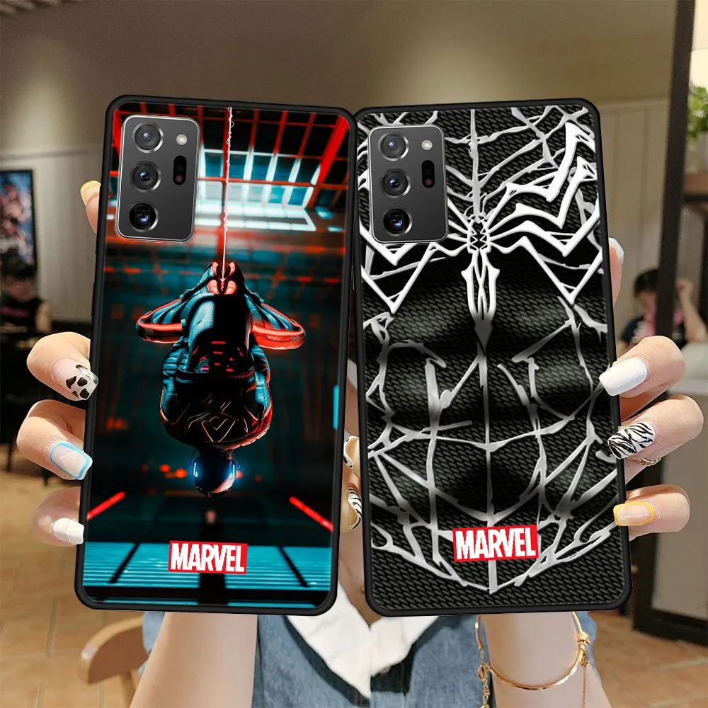 

Cell Luxury Funda Spiderman Marvel Movie Case for Samsung Galaxy Note10 Note 10 20 8 9 Plus Ultra 5G Note20 M23 M51 M33 Soft