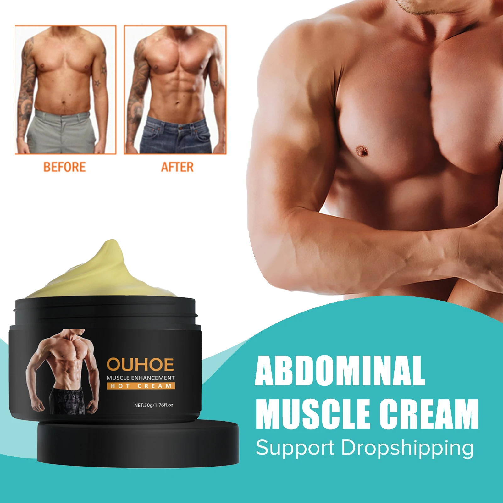 

Abdominal Muscle Cream Weight Loss Fat Burning Tightening Belly Increase Muscles Shaping Remove Cellulite Fast Slimming Cream