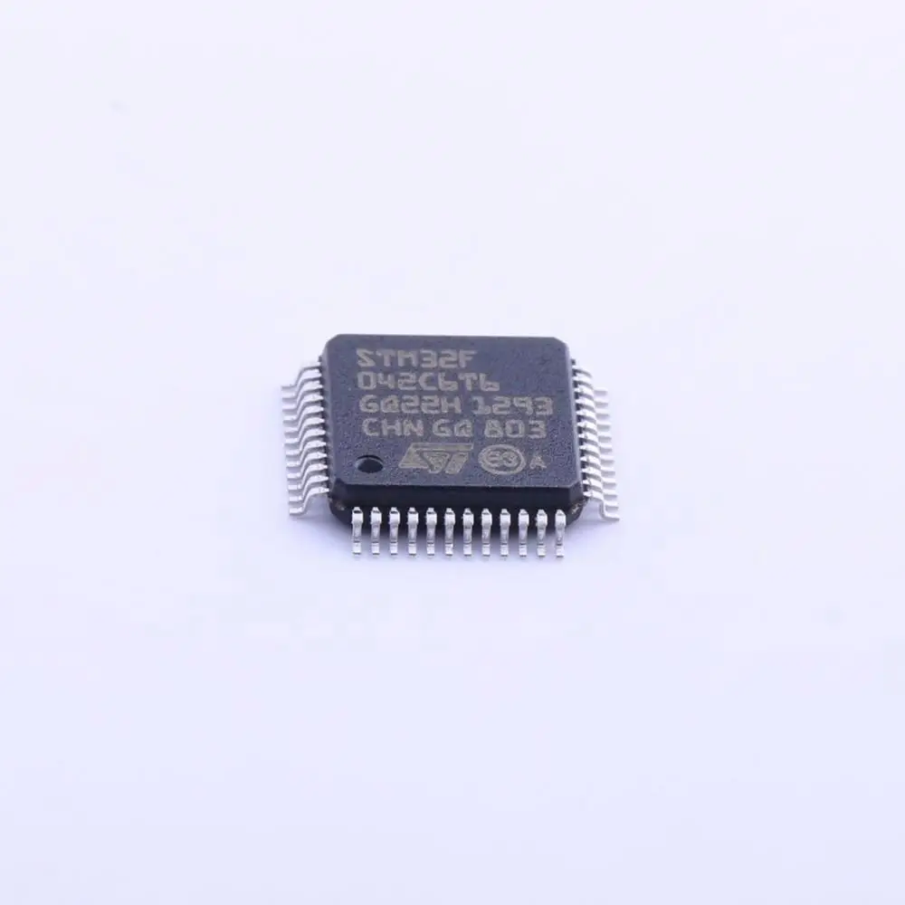 

MCU 32-Bit STM32 ARM Cortex M0 RISC 32KB Flash 2,5 V/3,3 V 48-Pin LQFP Tray-лоток STM32F042C6T6