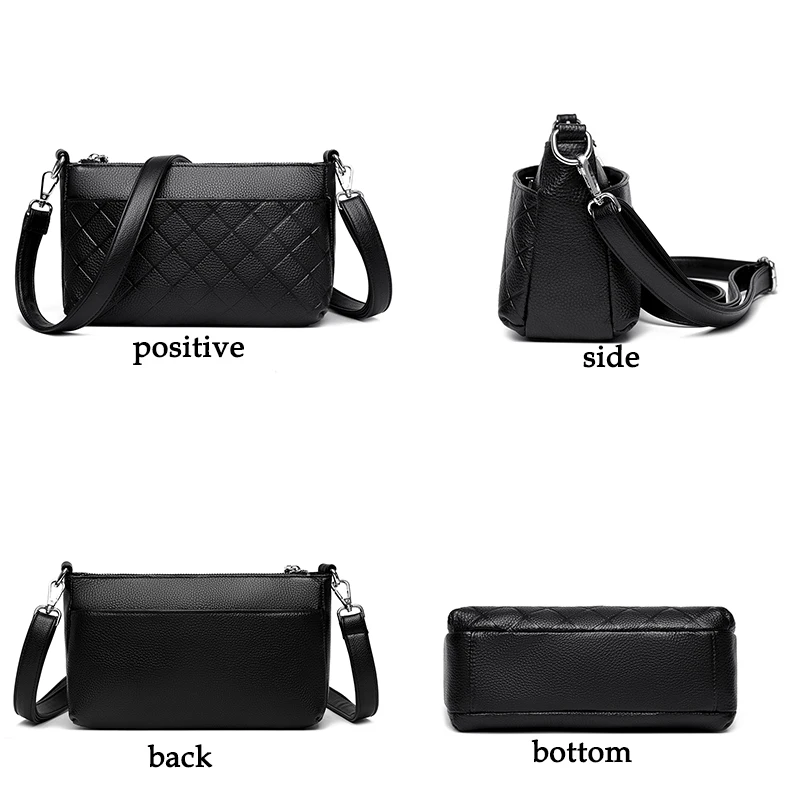 Новинка 2024 Высококачественная женская сумка на плечо из 100% мягкой воловьей кожи