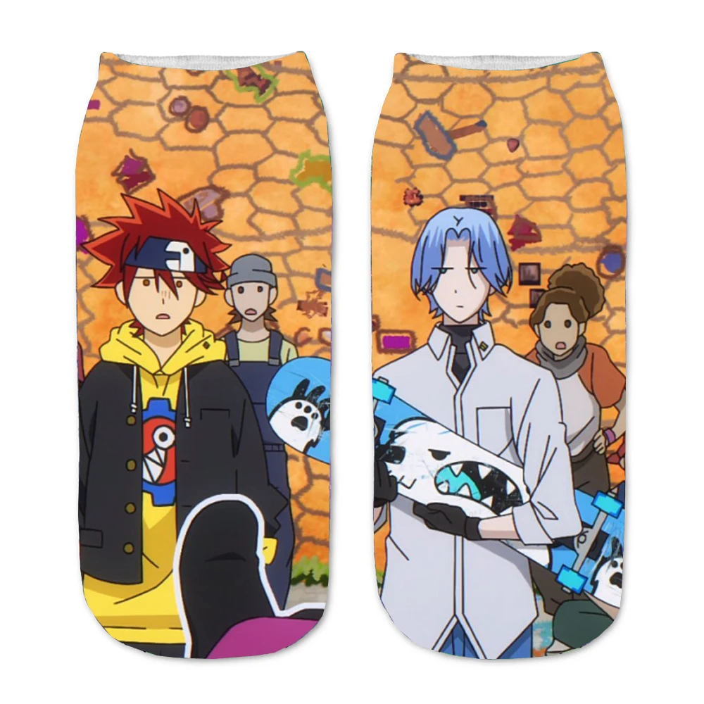 

Socks Anime Sk8 the infinity 3D Printed Cartoon Straight Socks Men Women Short Sock teenager Kawaii Party Ankle cute Sock
