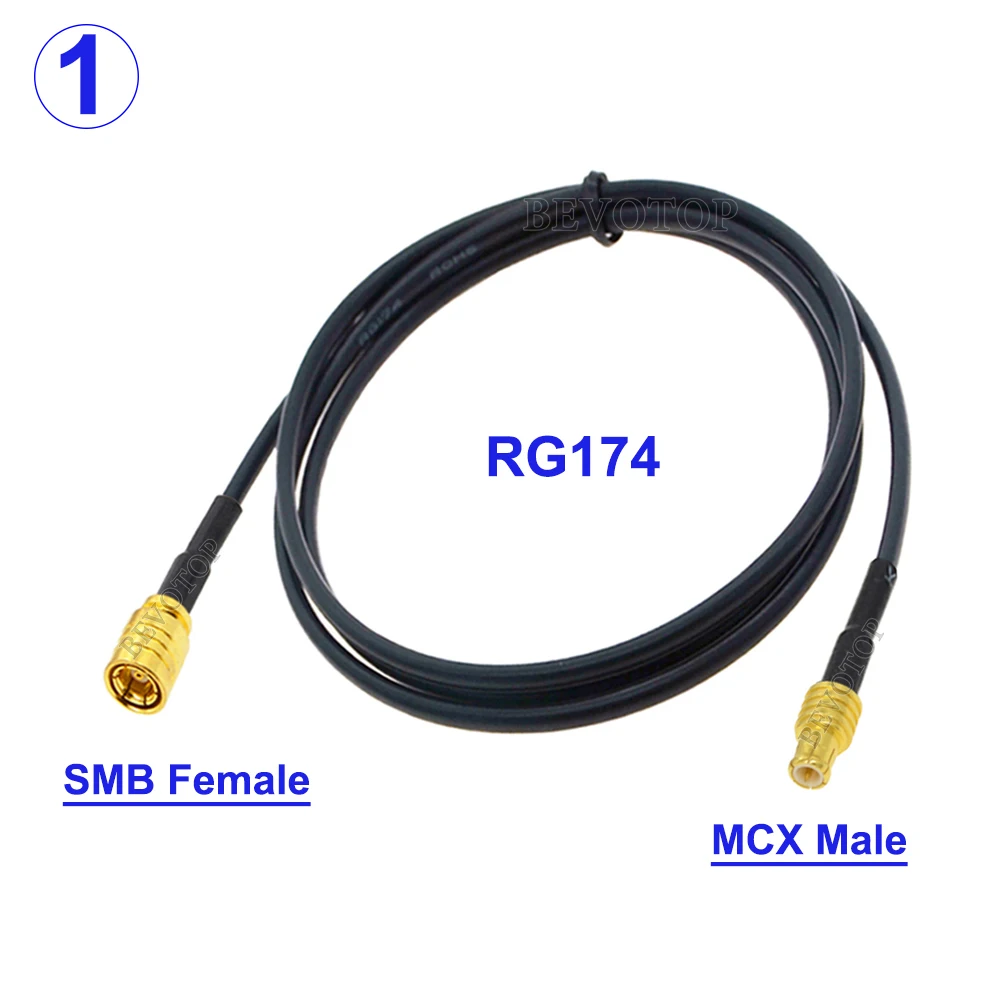

BEVOTOP RG-174 SMB/MCX коаксиальный кабель 50 Ом