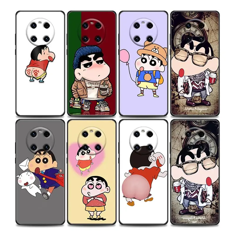 

Crayon Shin-chan BANDAI Phone Case for Huawei Y6 Y7 Y9 2019 Y6p Y8s Y9a Y7a Mate 10 20 40 Pro Lite RS Silicone Case BANDAI