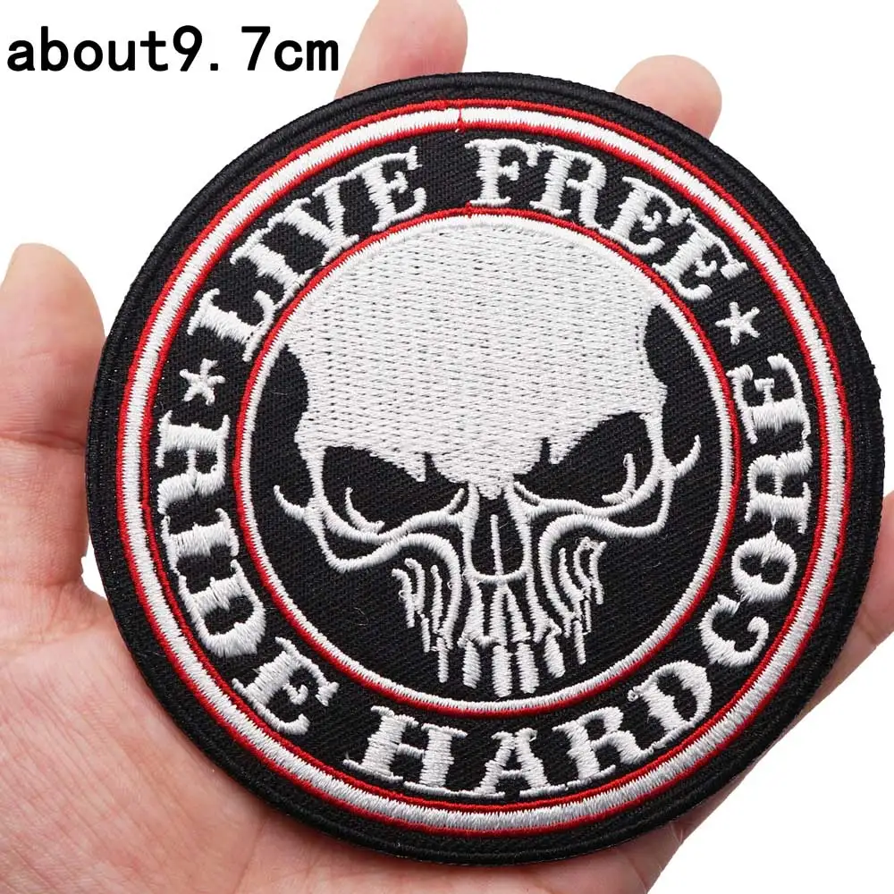 

LIVE FREE RIDE HARDCORE BIKER вышитые Фотообои
