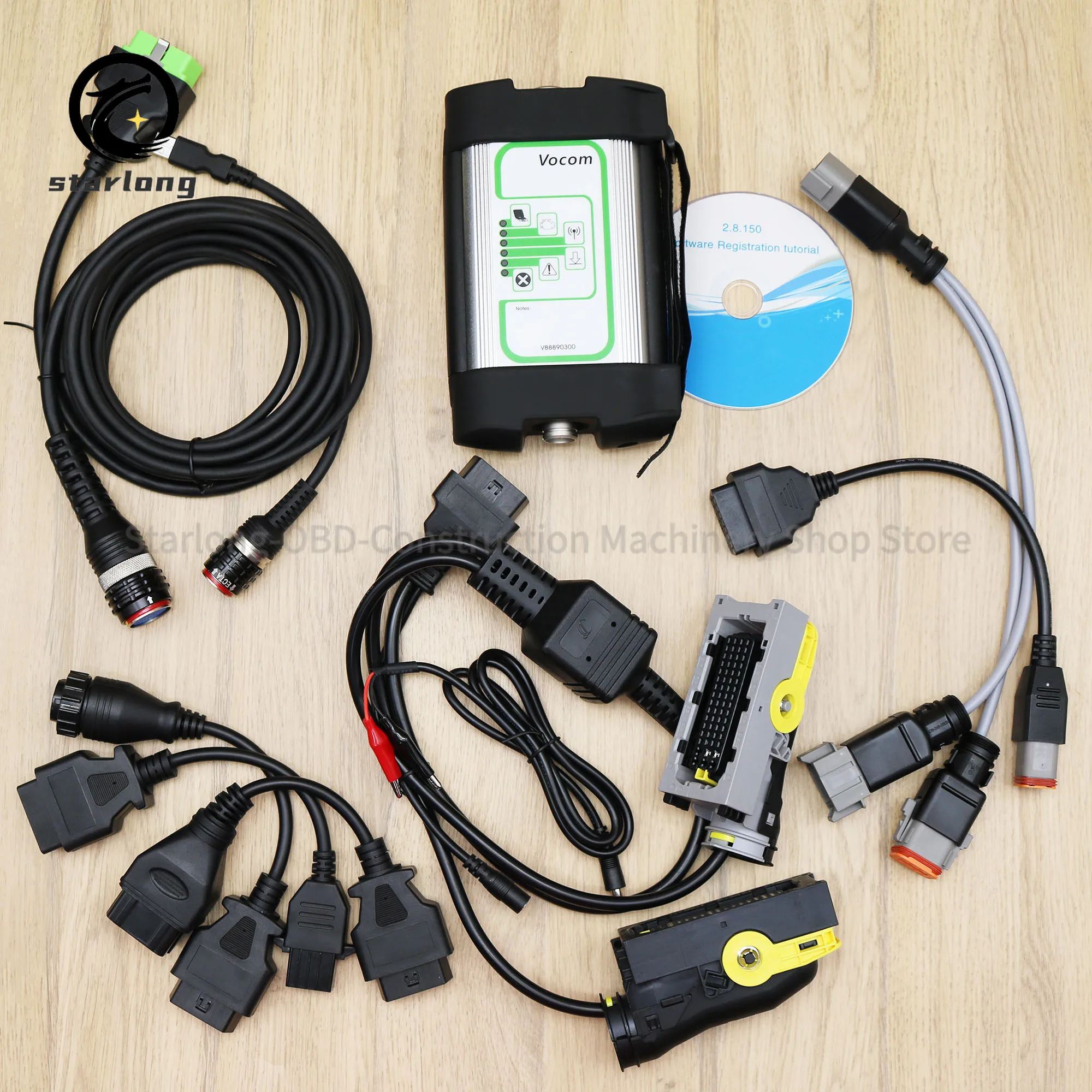 Тяжелый грузовик ДЛЯ Volvo vocom 88890300 диагностика грузовика UD Для Mack диагностики