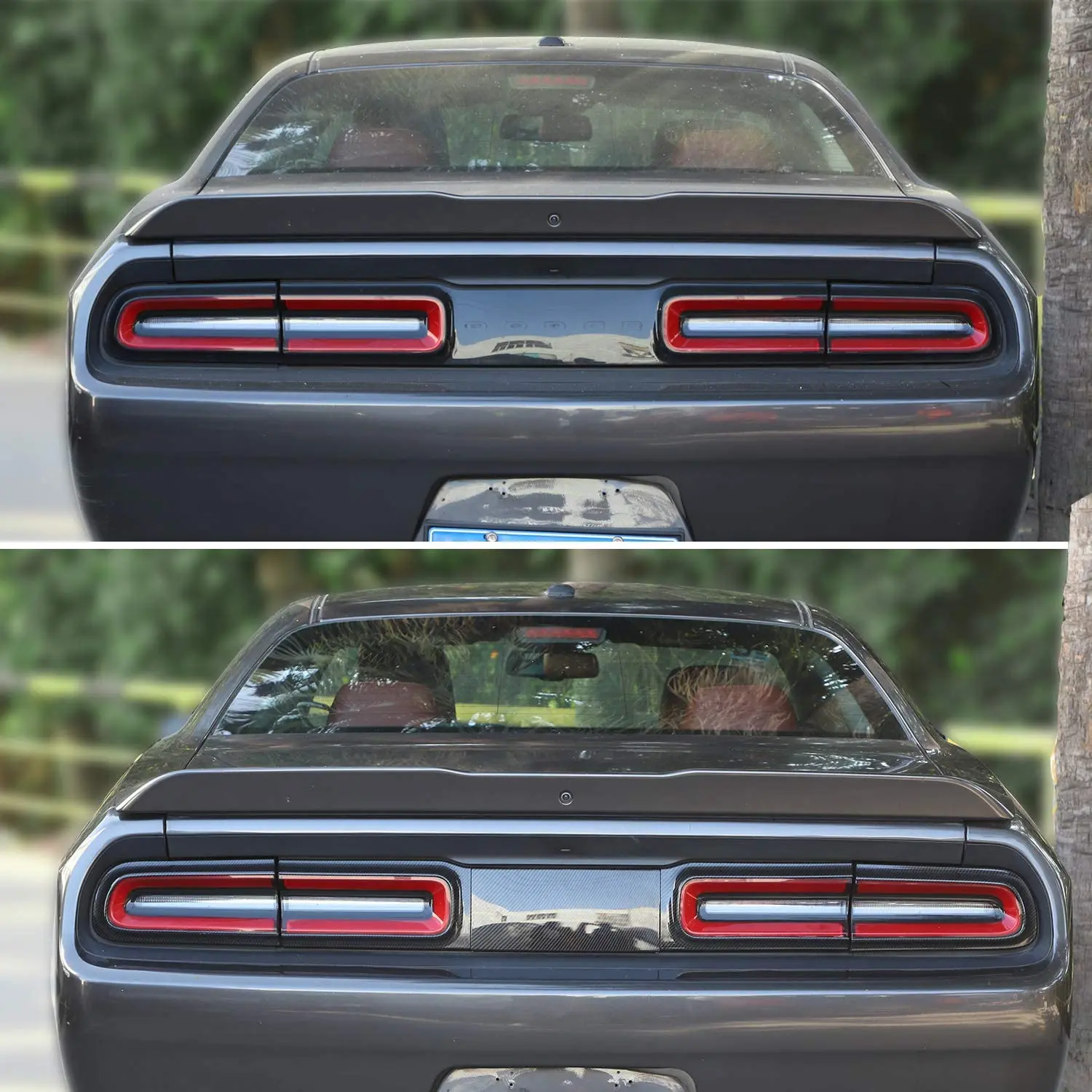 Для Dodge Challenger 2015 + задняя крышка автомобильного заднего фонаря из углеродного