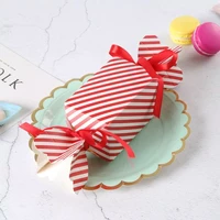 1pcs creative vase fishtail candy biscuit box exquisite double headed craft paper packaging favor gifts box wedding supplies