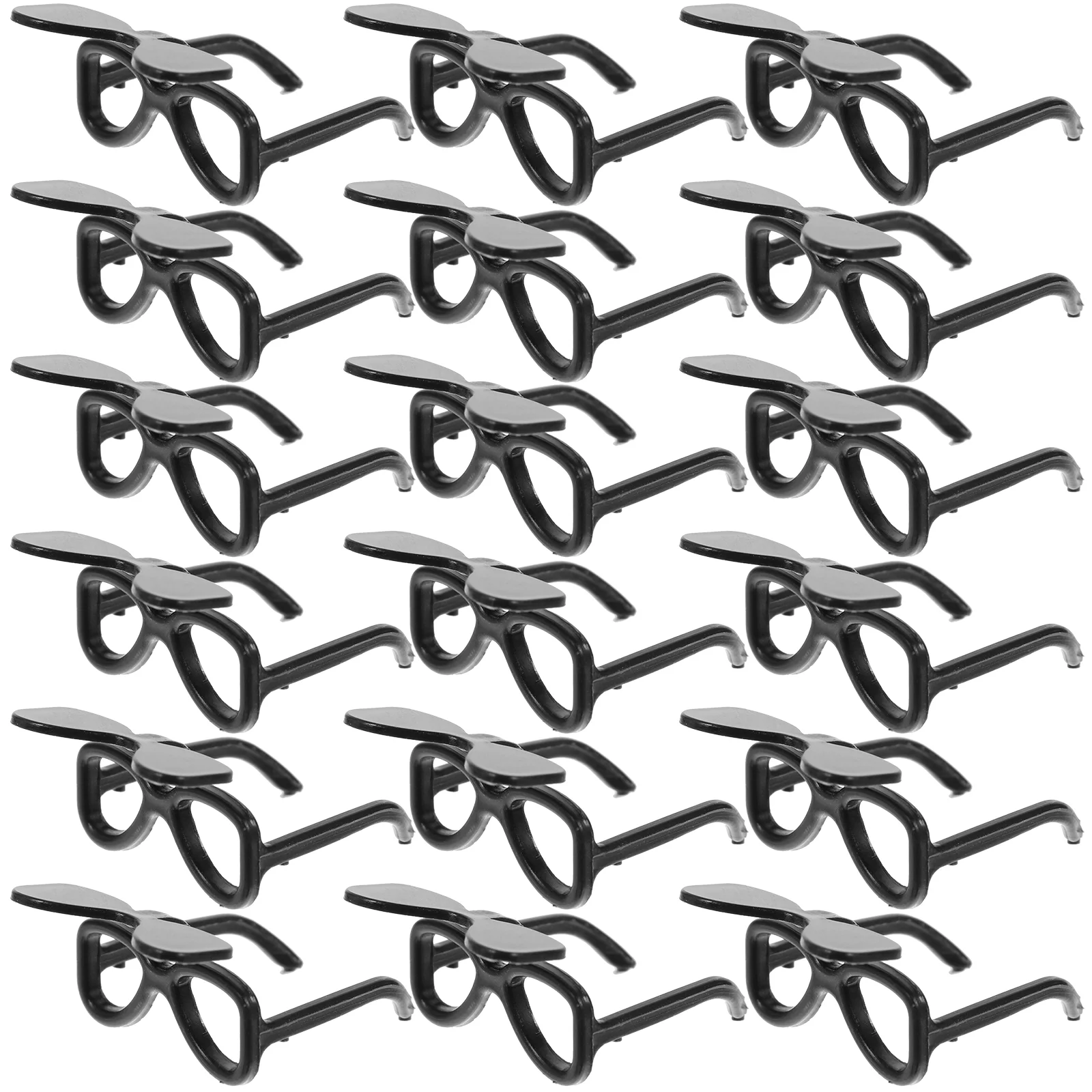 100 шт. миниатюрные солнцезащитные очки для поделок украшения кукол пластиковые