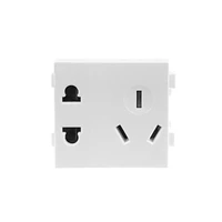 power panel socket adapter three holes outlet wall strip plate panel us uk plug